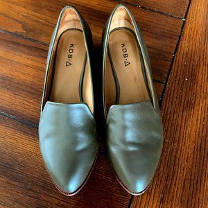 Kelsi Dagger Victory Leather Loafers - Moss Brown